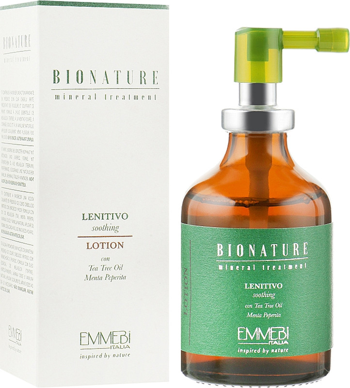 Лосьон успокаивающий для чувствительной кожи головы BioNature Lenitiva Lotion Emmebi, 50 мл Фото 2