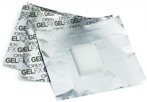 Фольга для снятия гель-лака 100шт GEL FX ORLY