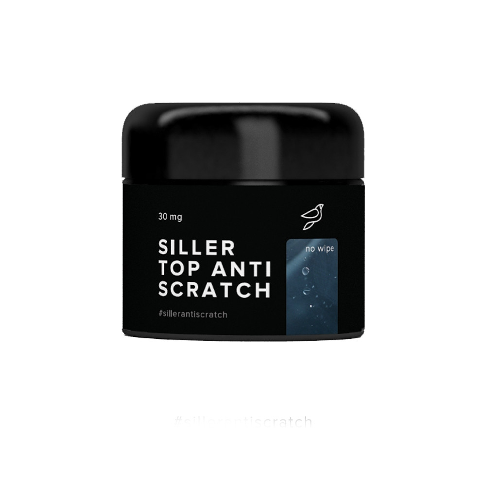 Топ для гель-лака без липкого слоя No Wipe Anti Scratch Siller, 30 мл