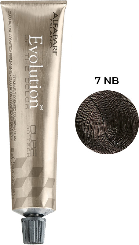 Стойкая краска для волос Evolution of the Color тон 7 Nb Alfaparf, 60 мл