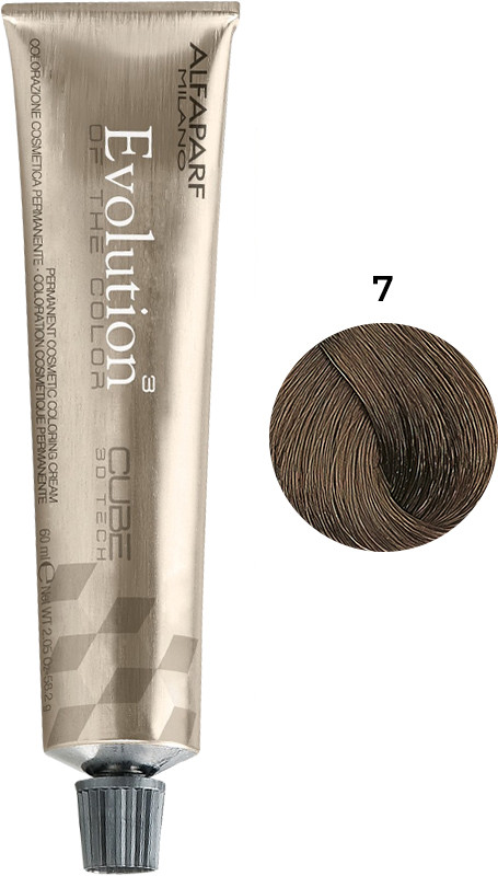 Стійка фарба для волосся Evolution of the Color тон 7 Alfaparf, 60 мл 