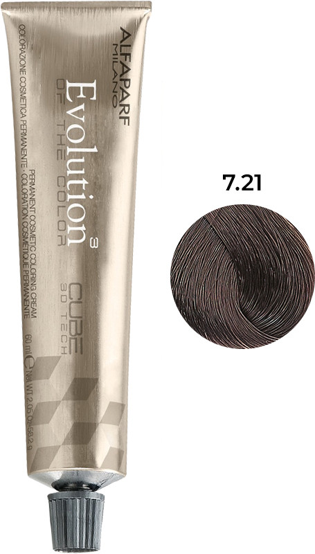 Стойкая краска для волос Evolution of the Color тон 7.21 Alfaparf, 60 мл