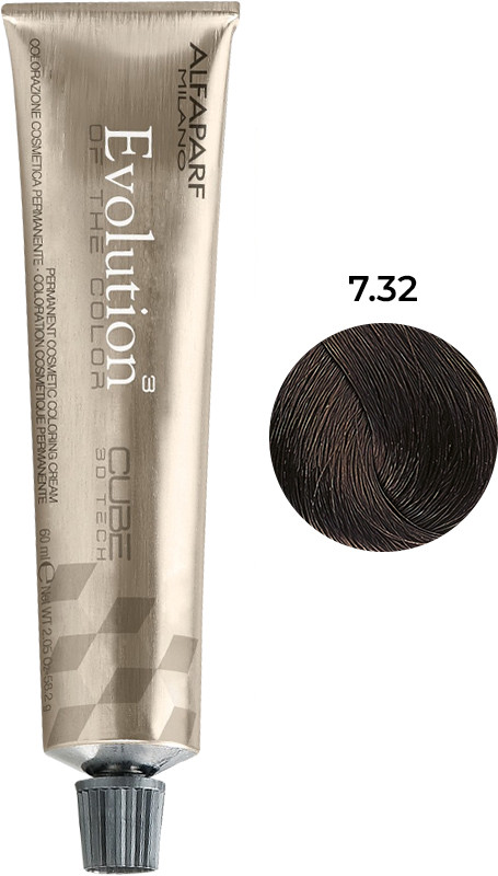 Стійка фарба для волосся Evolution of the Color тон 7.32 Alfaparf 60 мл 