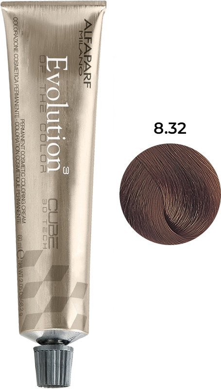 Стійка фарба для волосся Evolution of the Color тон 8.32 Alfaparf 60 мл 