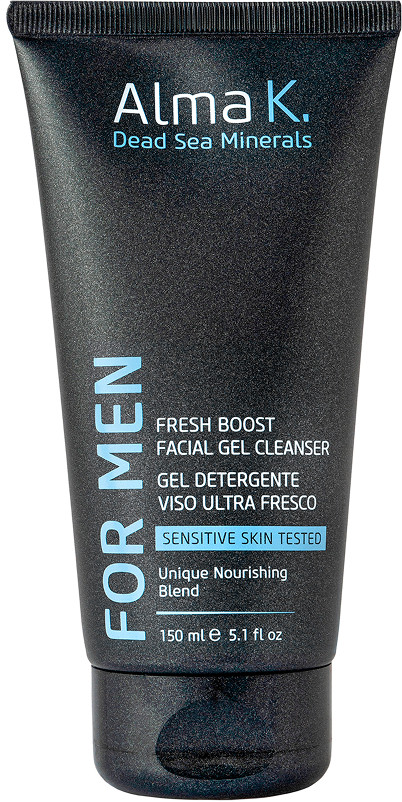 Гель для лица очищающий для мужчин Fresh Boost Alma K, 150 мл