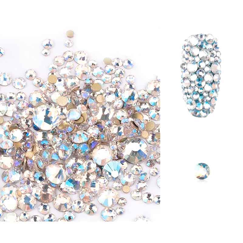 Стразы Swarovski SS3,4,5,6,8,10 Mix Star Dimond, 1400 шт 