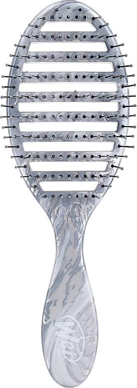 Щітка для швидкого сушіння волосся SPEED DRY Metalic Marble Silver Wet Brush