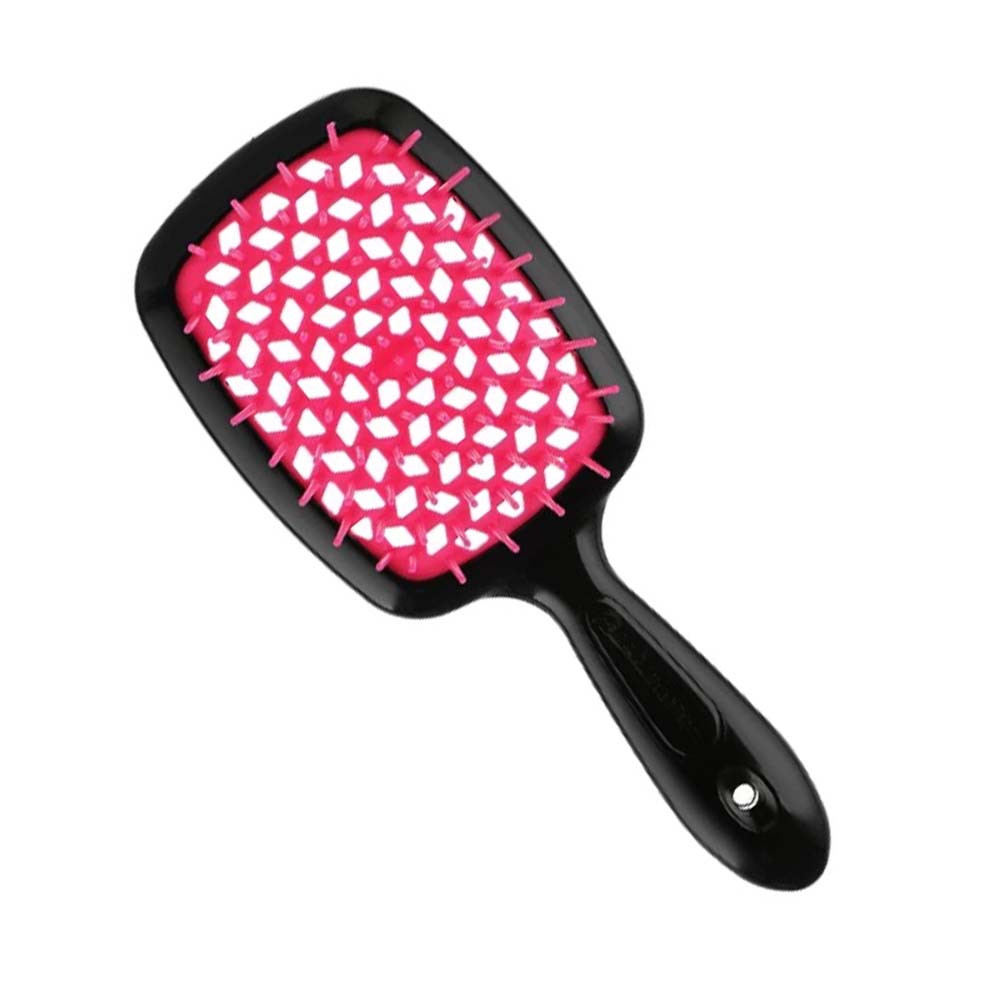 Щетка Superbrush Small чёрная с малиновой Janeke
