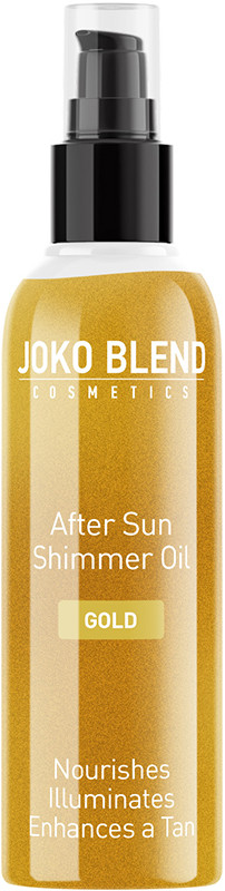 Масло после загара с шиммером After Sun Shimmer Oil Gold Joko Blend 100 мл 