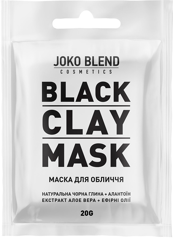 Маска глиняная для лица Black Сlay Mask Joko Blend 20 г 