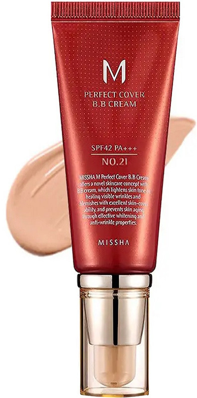 Матуючий крем BB Perfect Cover BB Cream SPF42 PA+++ №21 Missha, 50 мл Фото 2