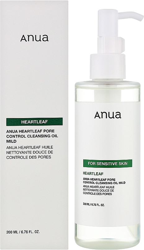 Гидрофильное масло для глубокой очистки кожи Heartleaf Pore Control Cleansing Oil ANUA, 20 мл  Фото 2 