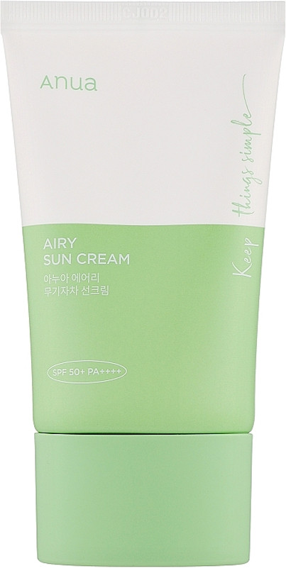 Крем минеральный солнцезащитный Airy Sun Cream ANUA, 50 мл