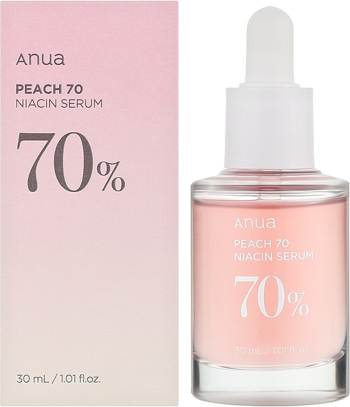Сыворотка осветляющая с экстрактом персика и ниацинамидом Peach 70% Serum ANUA, 30 мл на beauty-prof.com Фото 2 Сыворотка осветляющая с экстрактом персика и ниацинамидом Peach 70% Serum ANUA, 30 мл Фото 2