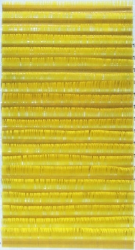 Вії жовті (yellow) вигин З 0.10 (16 рядів 12мм) I-Beauty *