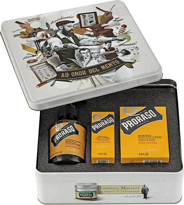 Набор подарочного ухода за бородой Wood&Spice Proraso