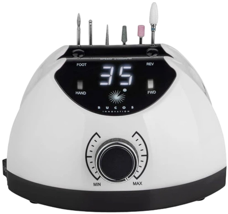 Фрезер для маникюра BUCOS Nail Drill X4 PRO WHITE PEARL (65W/35000 об.) Оригинал  Фото 2 