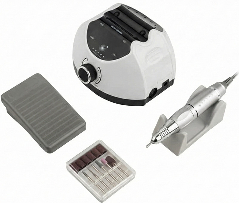 Фрезер для маникюра BUCOS Nail Drill X4 PRO WHITE PEARL (65W/35000 об.) Оригинал Фото 3