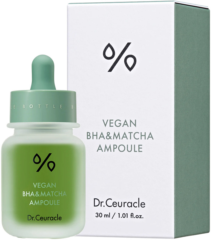Ампульна сироватка з BHA кислотою та екстрактом чаю Матчa Dr.Ceuracle Vegan BHA&Matcha Ampoule, 30 мл на beauty-prof.com Фото 2 Ампульна сироватка з BHA кислотою та екстрактом чаю Матчa Dr.Ceuracle Vegan BHA&Matcha Ampoule, 30 мл Фото 2