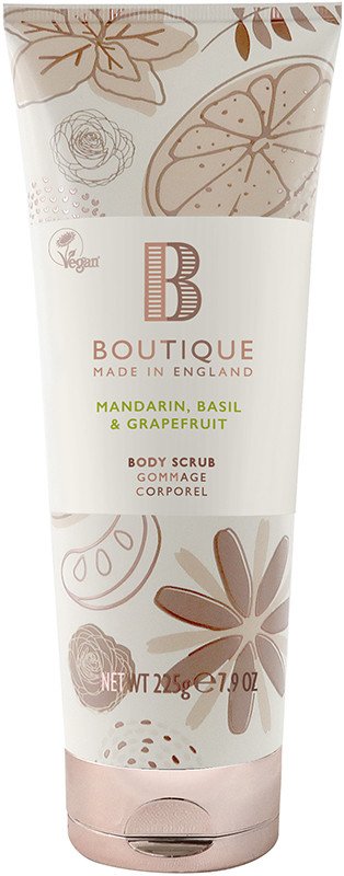 Скраб для тела Mandarin, Basil & Grapefruit Boutique, 225 г