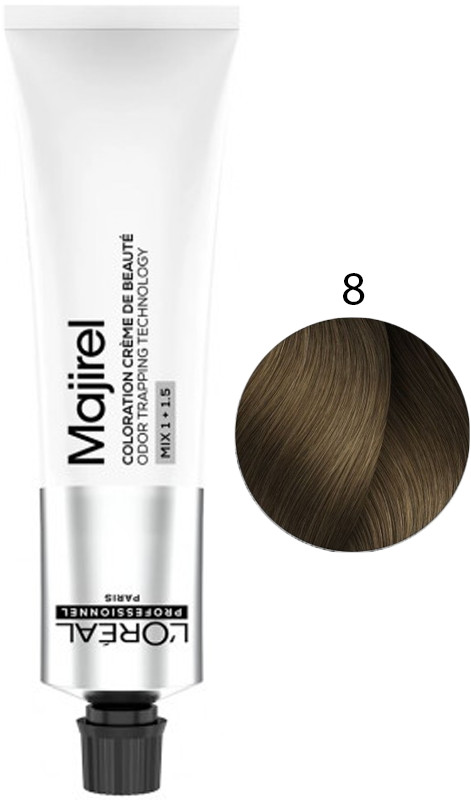 Крем-краска для волос стойкая 8 Majirel L’Oreal Professionnel, 60 мл