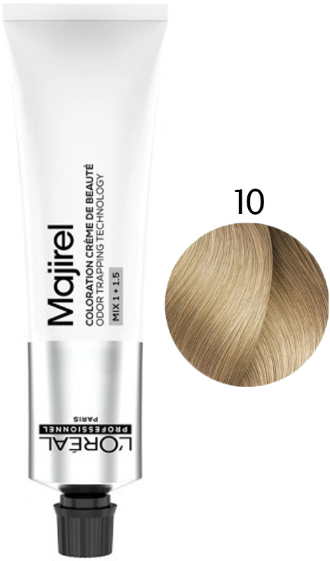 Крем-краска для волос стойкая 10 Majirel L’Oreal Professionnel, 60 мл