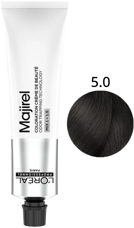 Крем-фарба для волосся стійка 5.0 Majirel L’Oreal Professionnel, 60 мл