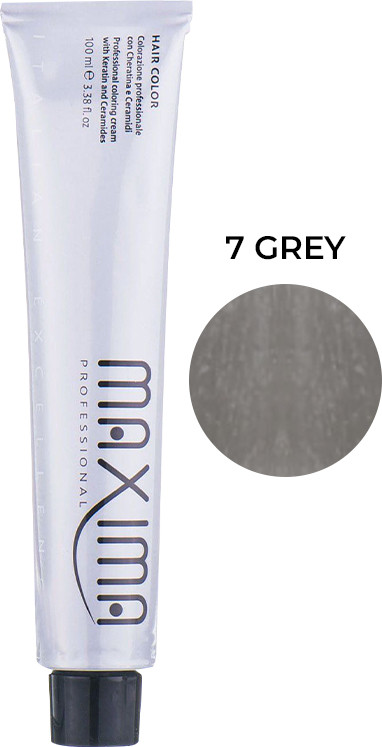 Фарба для волосся 7 Metallic lunar grey Maxima 100 мл