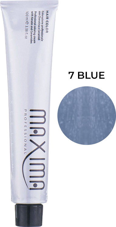 Фарба для волосся 7 Metallic stone blue Maxima 100 мл