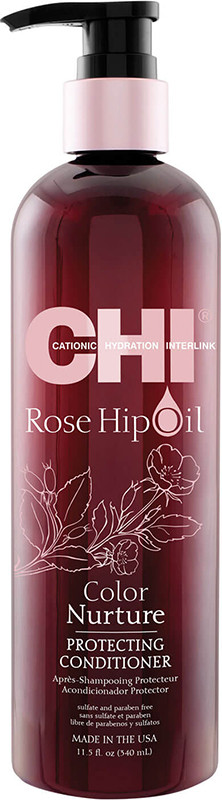 Кондиционер для волос на основе масла розы и кератина CHI Rose Hip Oil Conditioner, 355 мл