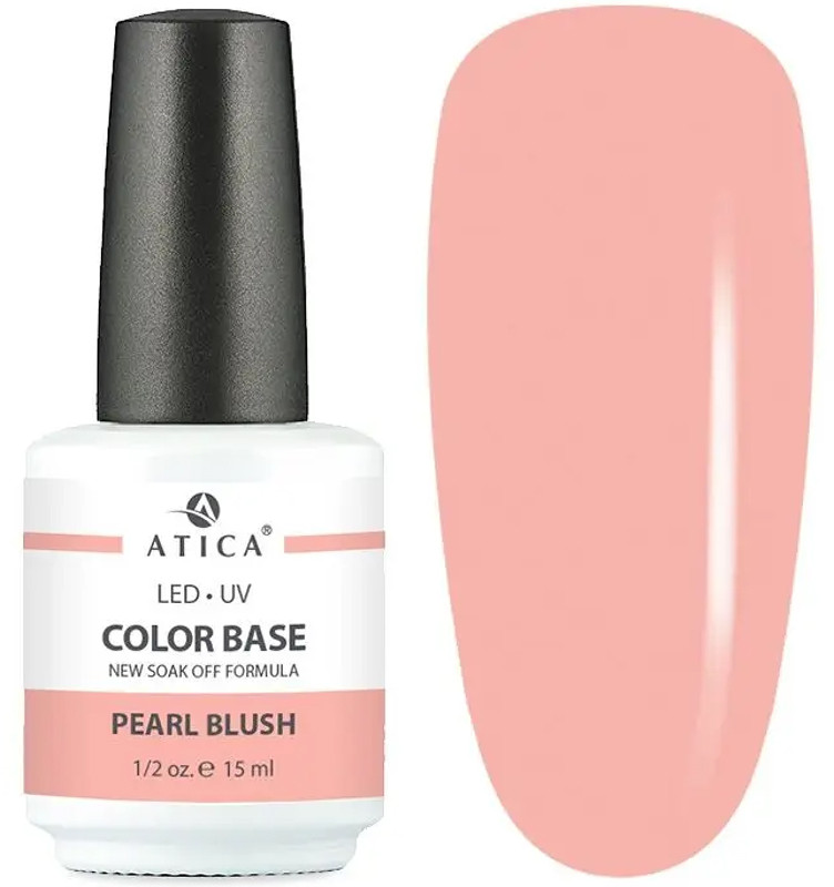 База камуфлююча Color Base Gel Pearl Blush Atica, 15 мл