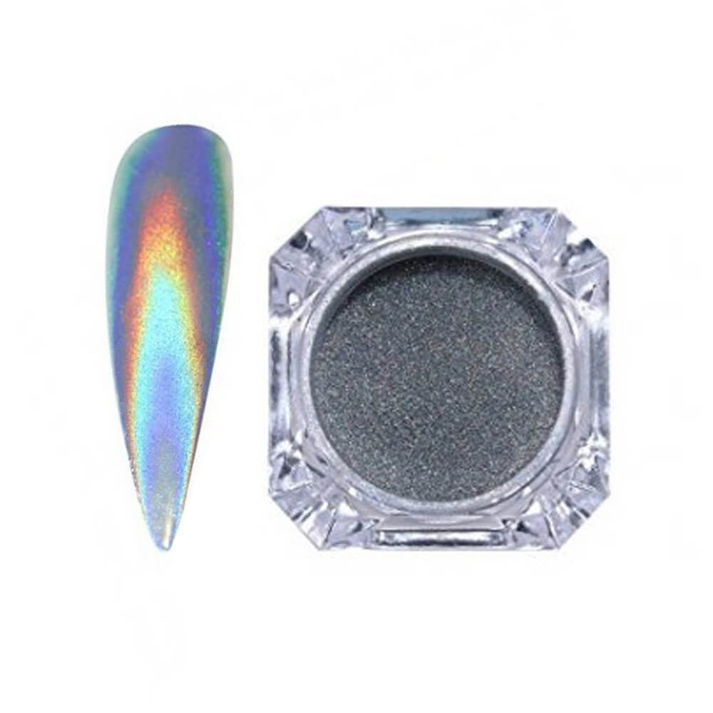 Голографічний порошок для нігтів Веселка Holographic Powder Rainbow  Фото 2 