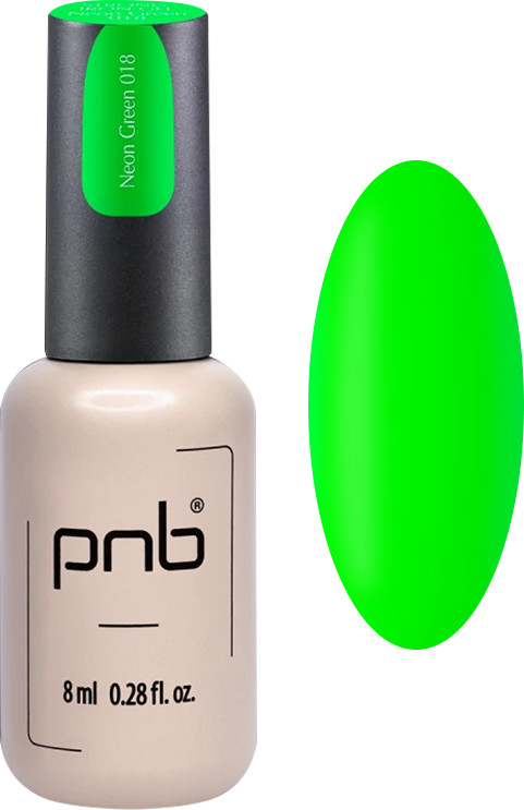 Гель конструирующий Стронг Айрон Strong iron gel Neon Green PNB, 8 мл
