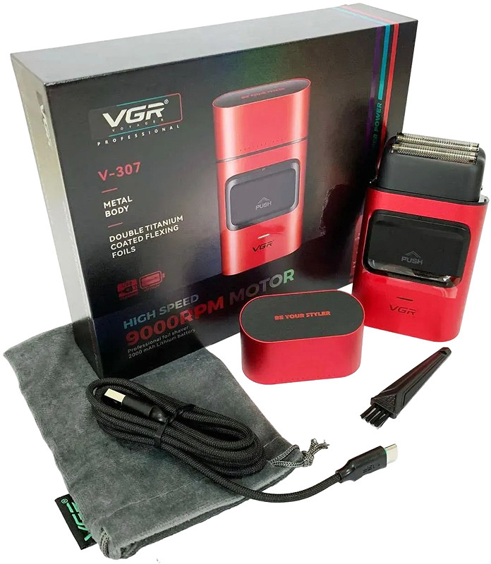 Електробритва V-307 RED VGR  Фото 3 
