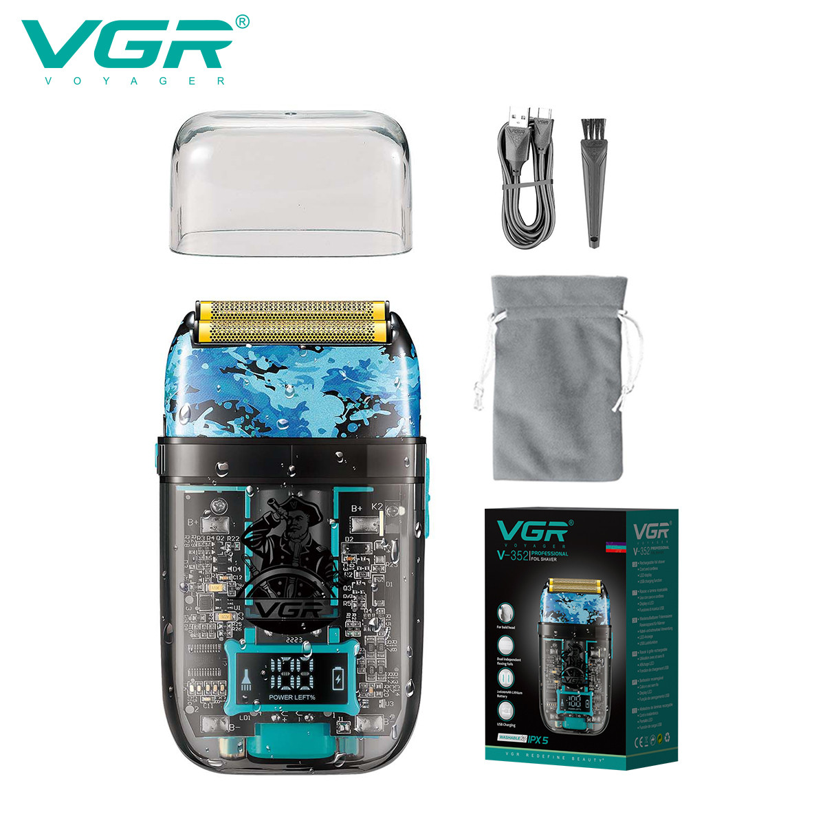 Електробритва V-352 IPX5 VGR  Фото 2 
