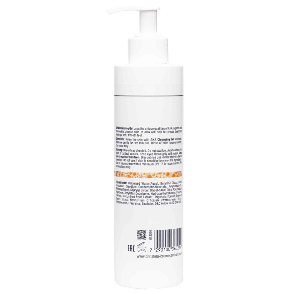 Очищувальний гель із фруктовими кислотами Fresh AHA Cleansing Gel Christina, 300 мл на beauty-prof.com Фото 2 Очищувальний гель із фруктовими кислотами Fresh AHA Cleansing Gel Christina, 300 мл Фото 2