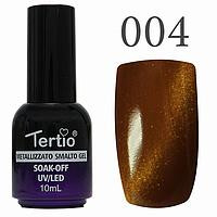 Гель-лак №004 CAT EYES (коричневий магнітний) 10 мл Tertio