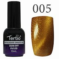 Гель-лак №005 CAT EYES (светло-коричневый )10 мл Tertio