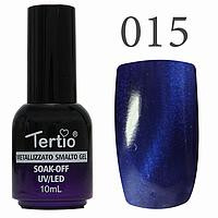 Гель-лак №015 CAT EYES (королевский синий магнитный) 10 мл Tertio