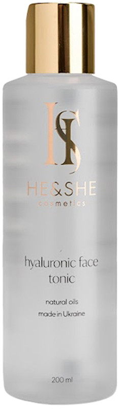 Тонік гіалуроновий для обличчя He&She Cosmetics, 200 мл