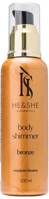 Шиммер для тела бронзовый He&She Cosmetics, 100 мл