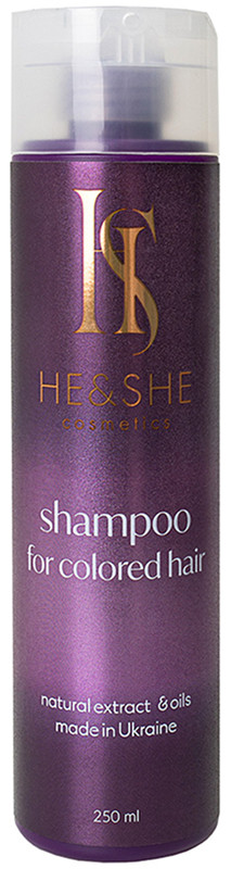 Шампунь для всех типов волос He&She Cosmetics, 250 мл