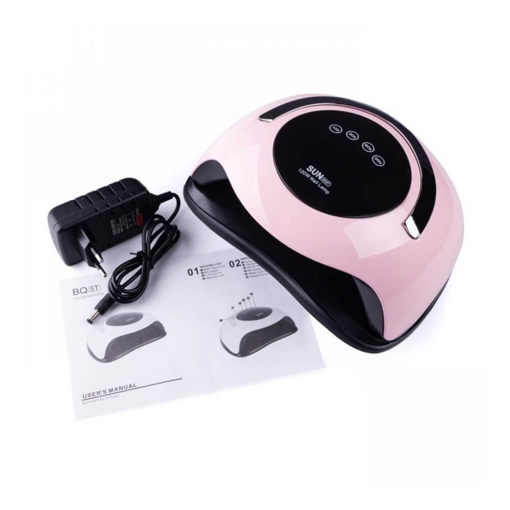 Лампа LED/UV SUN BQ-5T З РУЧКОЮ гібридна (з дисплеєм) рожева, 120 Вт на beauty-prof.com Фото 3 Лампа LED/UV SUN BQ-5T З РУЧКОЮ гібридна (з дисплеєм) рожева, 120 Вт Фото 3
