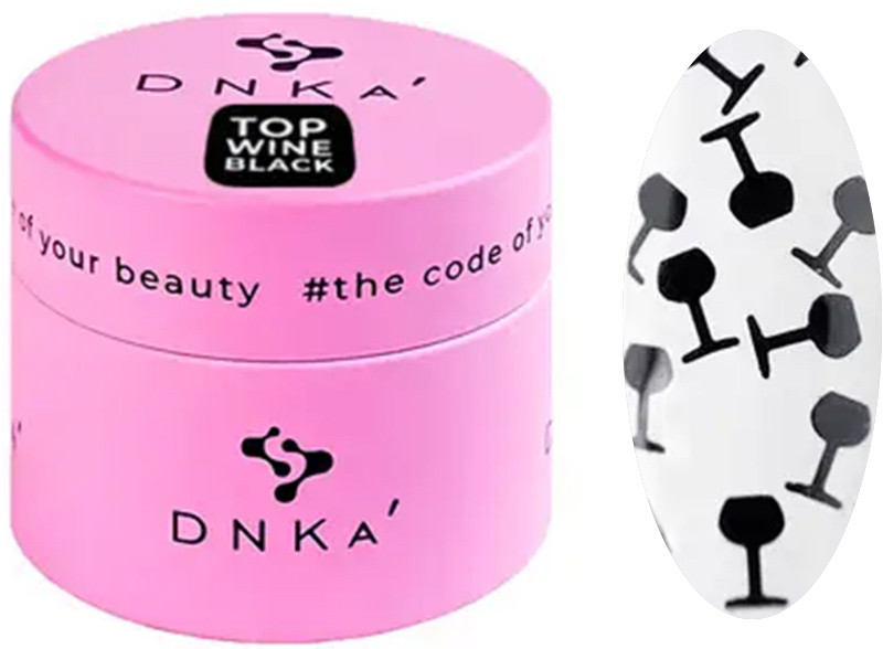 Топ для гель-лака без липкого слоя Top Wine Black DNKa, 15ml