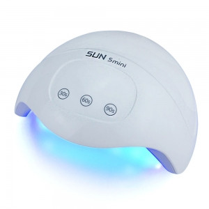 LED/UV Лампа SUN-5 MINI гибридная (с дисплеем) белая 30 Вт*  Фото 2 