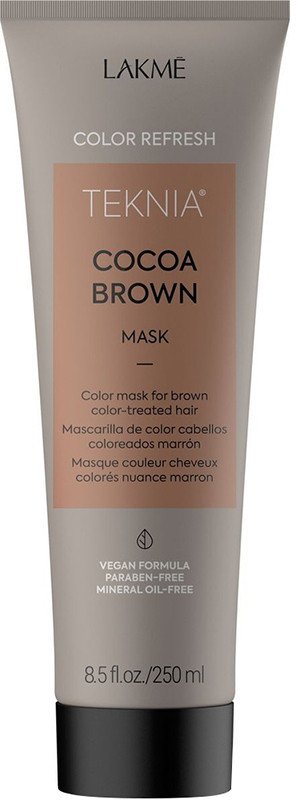 Маска для обновления цвета коричневых оттенков волос Teknia Color Refresh Cocoa Brown Mask Lakme, 250 мл
