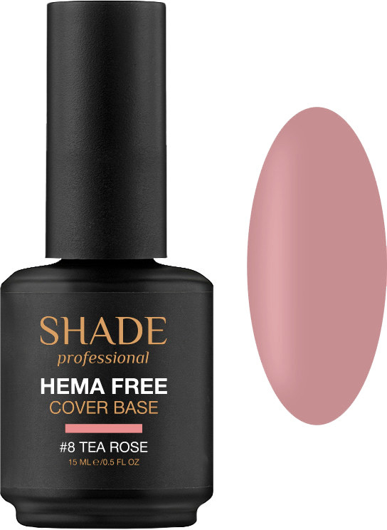 База для нігтів cover Hema Free №8 Tea Rose Shade, 15 мл