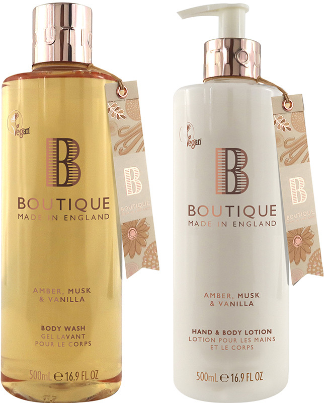Набор для тела Amber, Musk & Vanilla Duo Boutique, (500мл/500мл)  Фото 2 