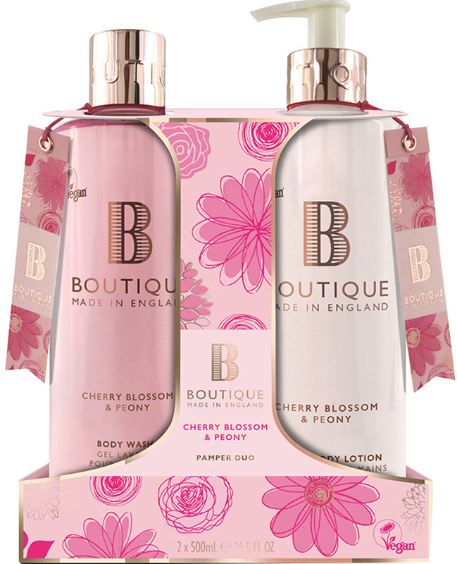 Набор для тела Cherry Blossom & Peony Duo Boutique, (500мл/500мл) 