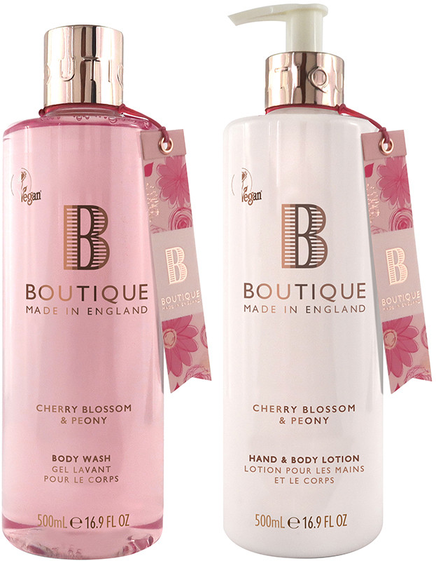 Набор для тела Cherry Blossom & Peony Duo Boutique, (500мл/500мл)  Фото 2 